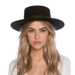 Janessa Leone Classic Black Hat